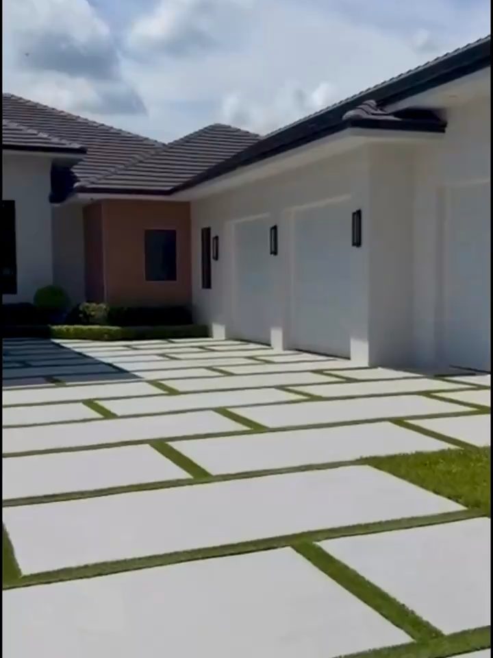 Front elevation and pavers