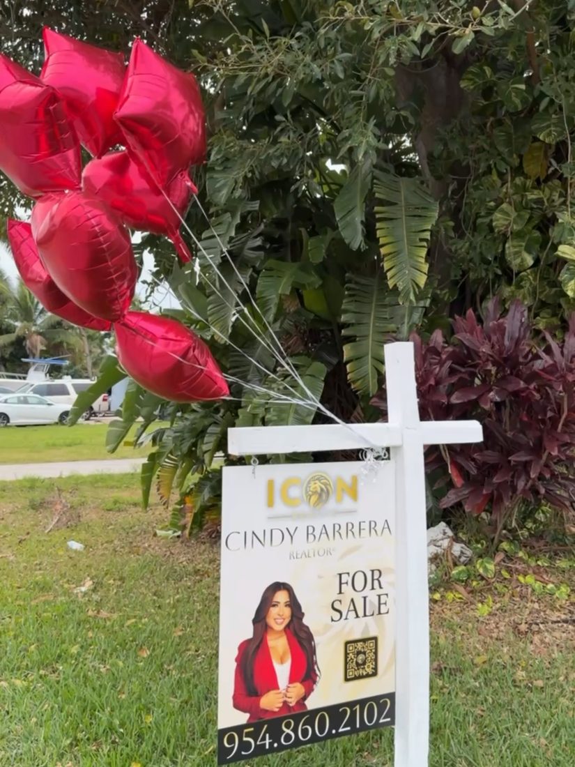Cindy's for sale sign outside a listing